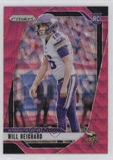 2024 Panini Prizm Rookies Pink Wave Prizm Will Reichard #396 1k3y