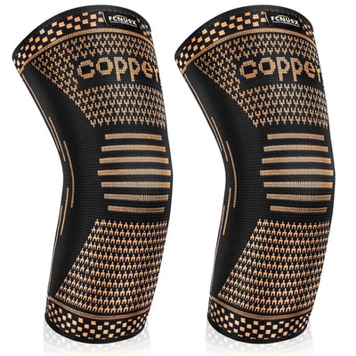 Copper Elbow Brace Compression Sleeves for Pain Relief Men Women, Arm Support Fo