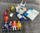 PLAYMOBIL Vintage Geobra Fire & Rescue Mix Lot Accessories Replacement Basket
