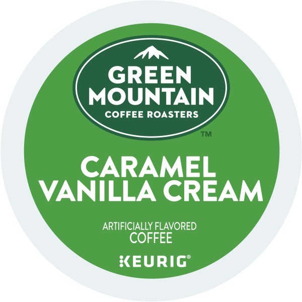 Green Mountain Coffee Caramel Vanilla Cream, Keurig K-Cup Pod, Light Roast, 48ct