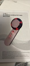3-in-1 Slimming Beautifying Machine Handheld Massager Device, White