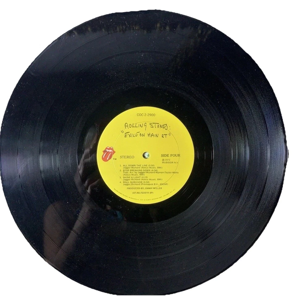 ROLLING STONES Vinyl EXILE ON MAIN STREET 1972 COC 2 2900 12 Postcards 1st Press - Image 4 of 4