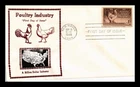 DR JIM STAMPS US COVER POULTRY INDUSTRY FDC SCOTT 968 CROSBY PHOTO CACHET