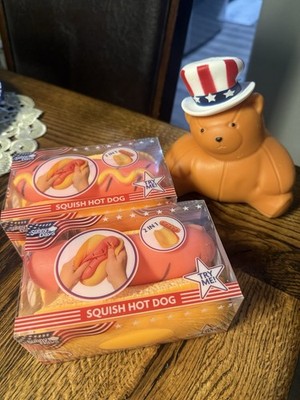 Brand New Sunny Days squishy hot dog & bear bundle 