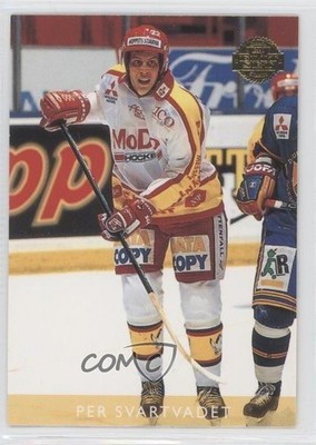 1995-96 Leaf Elit Set Sweden Per Svartvadet #107 0f8