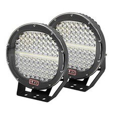 2 Pieces 9 inch 294W LED Pods Light Bar Black Round 24000Lm 9 in 294 B-Spot