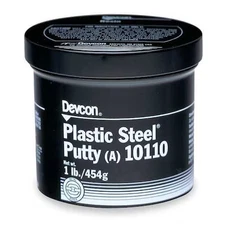 Devcon 10110 Putty, Plastic Steel, Multipurpose Repair, 16 Oz Container Size,