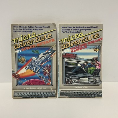 Micro Adventure #1 Space Attack and #3 Million Dollar Gamble Vintage PB Books