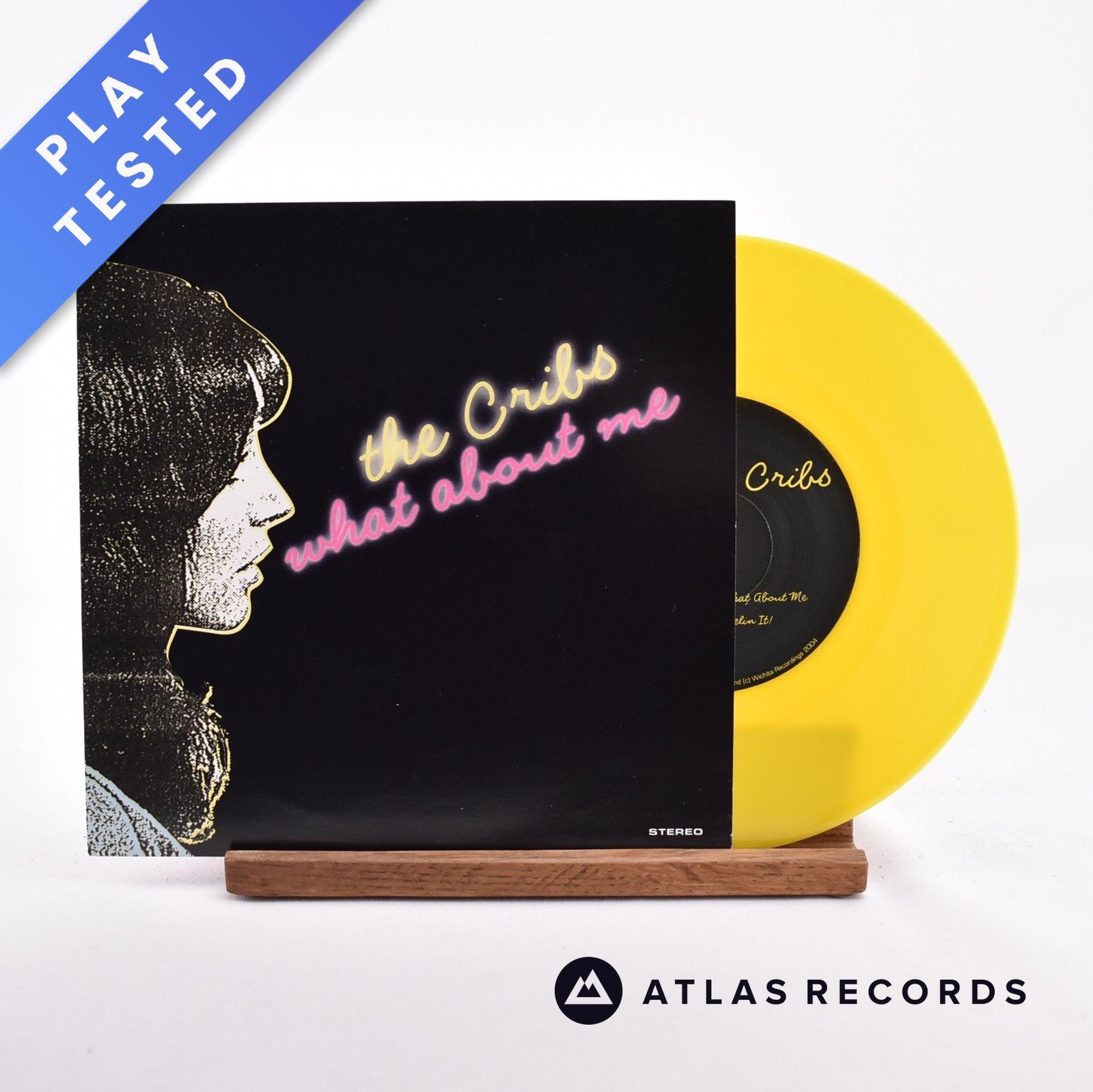 The Cribs - What About Me - Yellow 7"" Vinyl Record - EX/NM