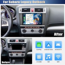 For Subaru Outback Legacy 15-19 Apple CarPlay Auto Car Radio Navi GPS Android 13
