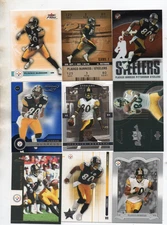 9-plaxico burress pittsburgh steelers lot #1 nice mix