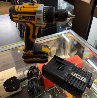 JCB 20V Li-Ion Akku Kombihammer Bohrhammer Schrauber 3,0Ah Akku & Schnellladegerät