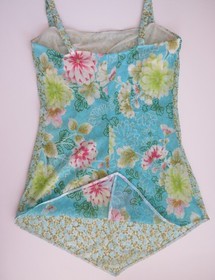 Malizia La Perla Italy Fiori Mixed Scale Floral Print Cami Chemise 1999-2002