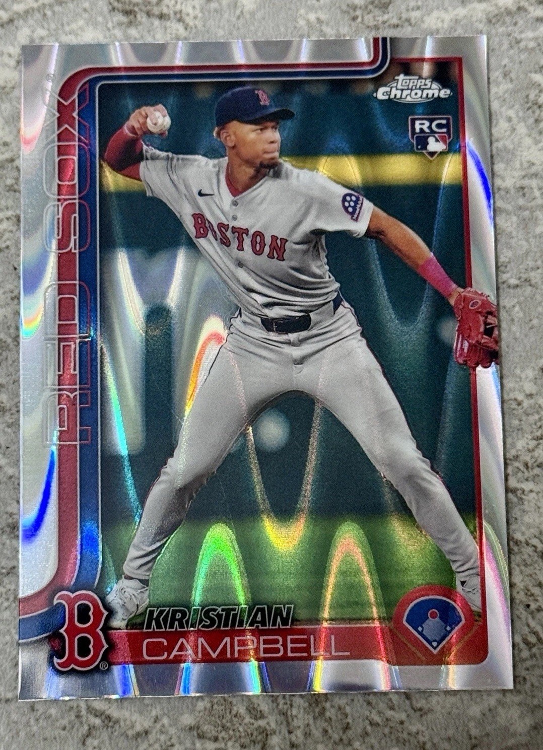 2025 Topps Chrome - Kristian Campbell #171 RayWave Refractor (RC)