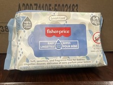 Fisher-Price Smart Care Baby Wipes 64 Wipes