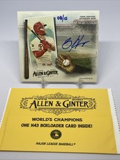 2020 Topps Allen & Ginter Bryce Harper AUTO SP Jumbo Box Loader #BLN-BH 08/15