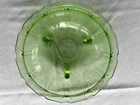 Green Depression Glass Bowl-Cherry Blossom Pattern By Jeannette Glass