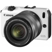 Canon EOS M Kit 18-55mm IS STM Lens White Used 1-Year Warranty