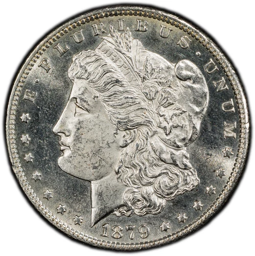1879-S Morgan Silver Dollar - PCGS GOLD SHIELD UNC - SEMI-PL BETTER DATE!
