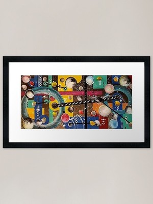 Kreise-Farben Gerahmter Kunstdruck Gerahmtes Wandbild Poster Leinwanddruck Bild