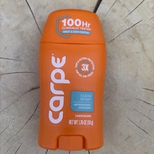 Carpe Clean Sport Antiperspirant Deodorant Stick, 100Hr Protection, 1.76 oz