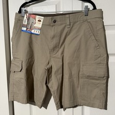 Copper Oak Men's Venture Ripstop 10 Inseam Cargo Shorts, Tan, Size 36