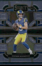 2023 Panini Select #55 Stetson Bennett IV Black and Gold Prizms Die Cuts