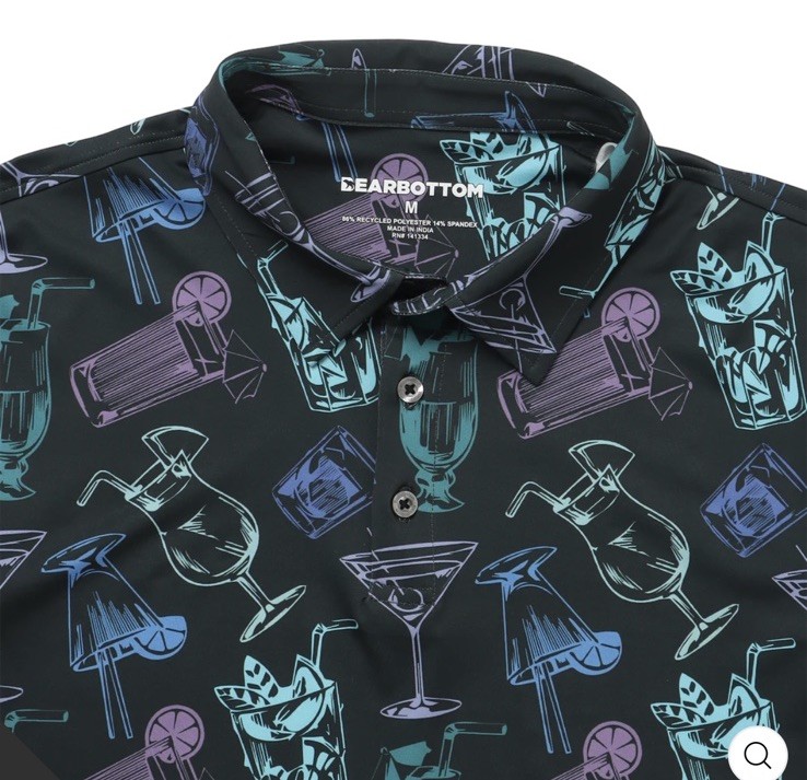 Bearbottom performance polo Cocktail Nightcap Siz… - image 3