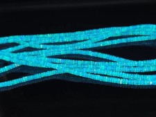 Natural Ethiopian Opal Beads: AAA Blue Opal Rondelle Strand, 3-5mm