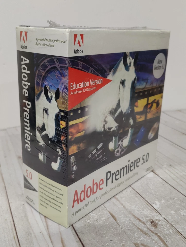 New Adobe Premiere 5.0 / 5.1 Big Box Full Version  Windows 95 NT 4.0 Sealed - Image 2 of 4