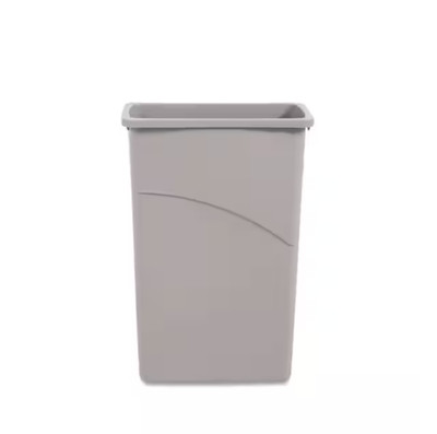 Sale! Slim Waste Container, 23 Gal., Gray, Plastic - Model # BWK23GLSJGRA