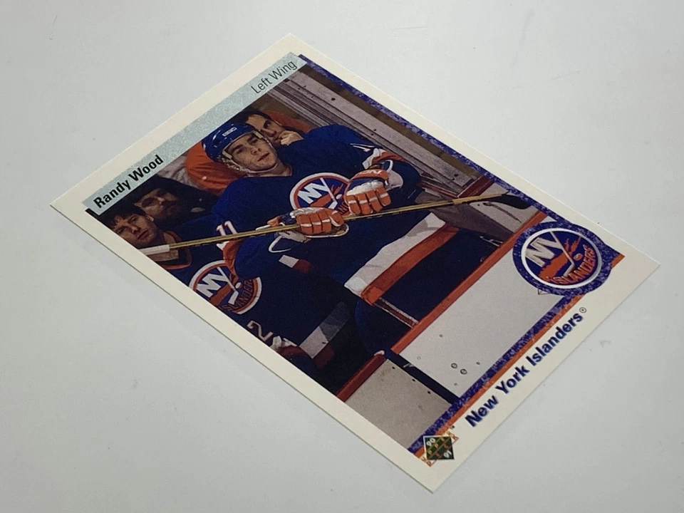 1990-91 Upper Deck Randy Wood New York Islanders #16 Hockey Card 810M - Image 3 of 4