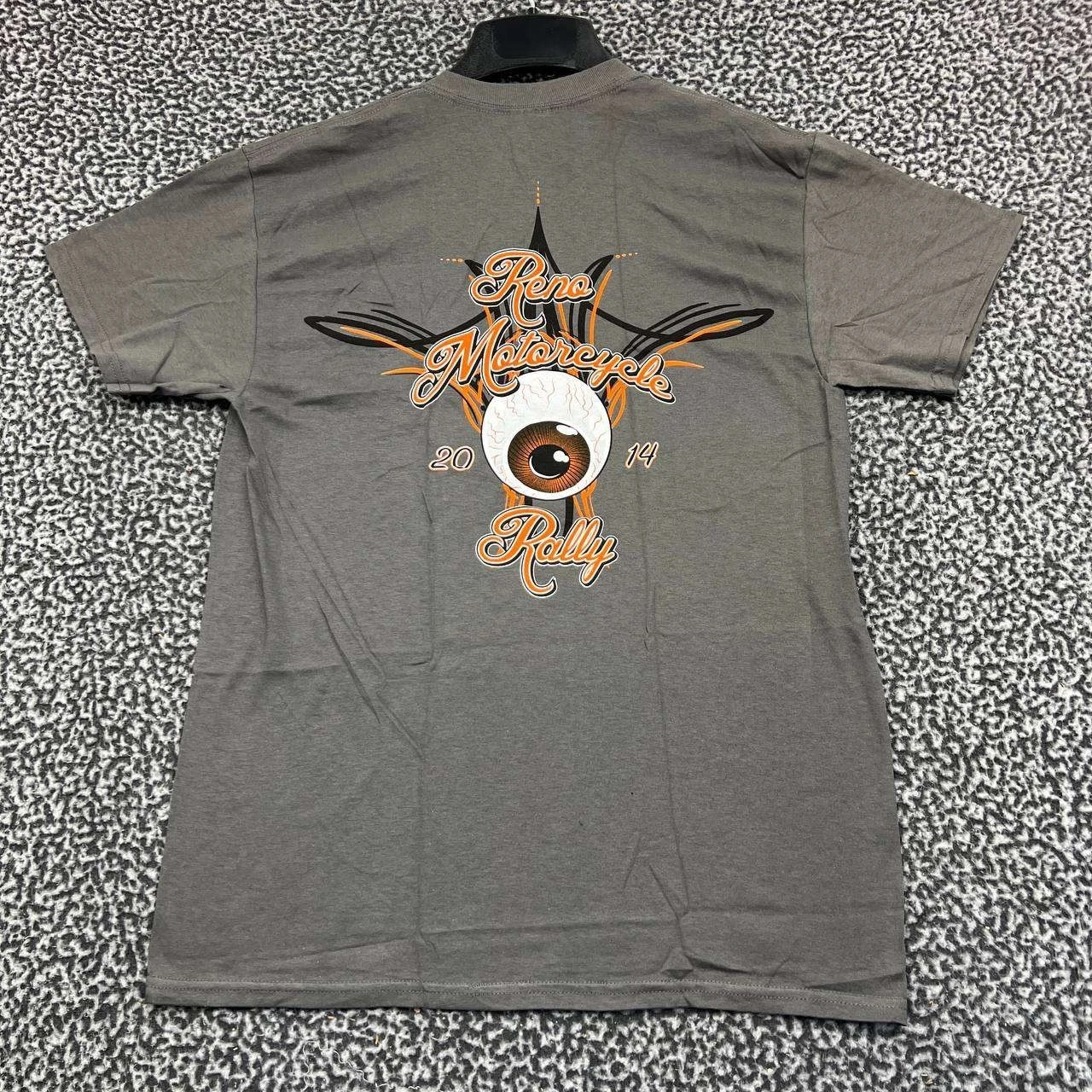 Vintage Reno Motorcycle Rally Shirt Men Medium Gildan Short Sleeve Deadstock New