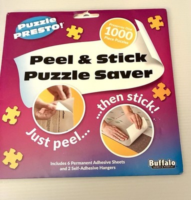 Puzzle Saver Peel & Stick Sheet Presto! No Glue No Mess! buffalo Game New