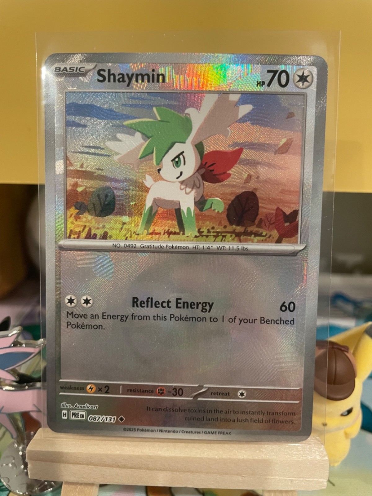 Shaymin Pokeball Pattern (087/131) - Prismatic Evolutions - Pokémon TCG - NM