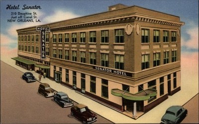 New Orleans Louisiana Hotel Senator ~ postcard sku617