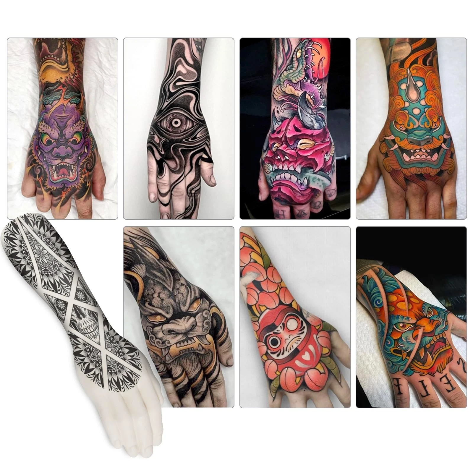 Soft Silicone Tattoo Practice Arm - High-Fidelity Skin for Tattoo Art Display, H image 8