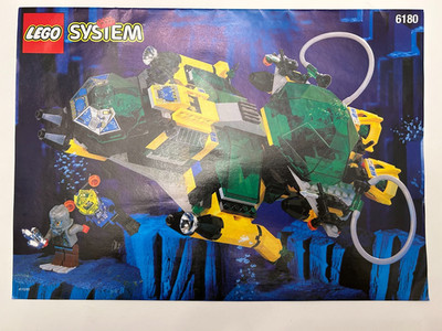 Retired LEGO Aquazone: Hydro Search Sub (6180) 100% complete w minifigs + manual
