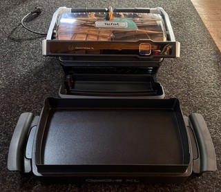 Tefal Optigrill Elite XL GC760D Kontaktgrill mit passender Backschale