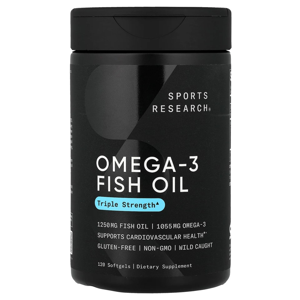 Omega-3 Fish Oil, Triple Strength, 120 Softgels