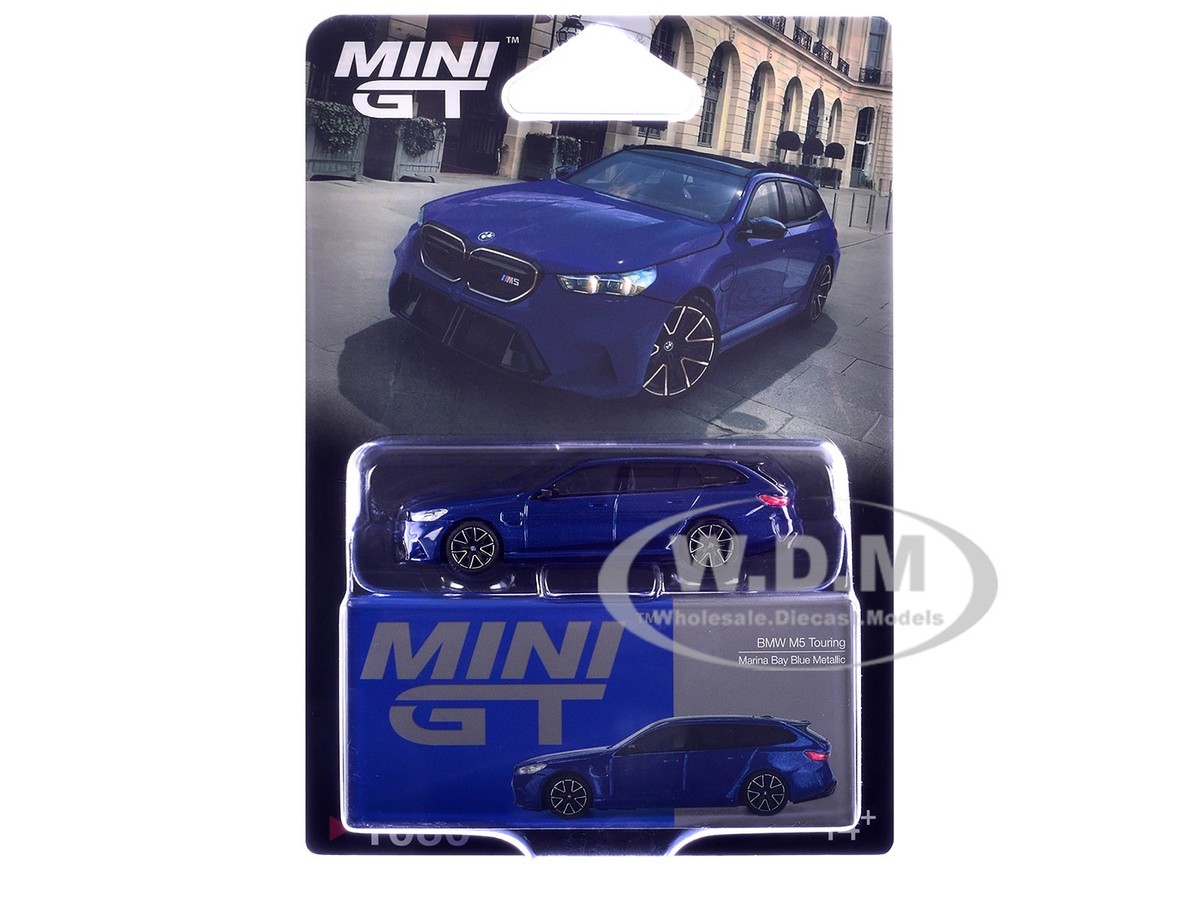 BMW M5 TOURING MARINA BAY BLUE 1/64 DIECAST MODEL CAR BY MINI GT