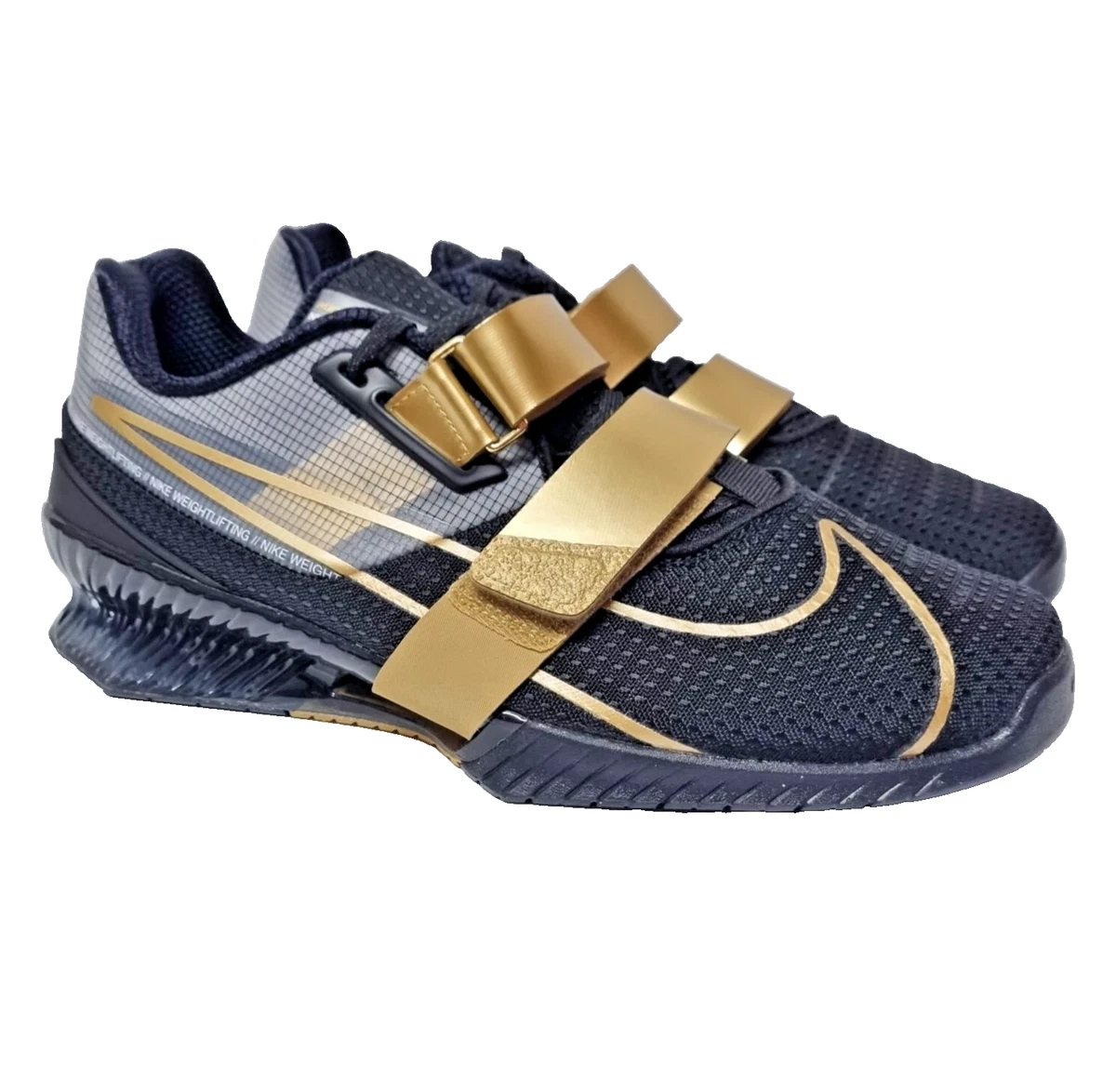 Preços baixos em Nike Romaleos 4 Black Metallic Gold | eBay