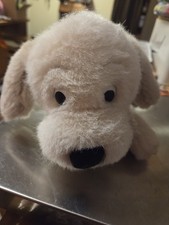 Vintage Dakin Plush Dog Cream Color Beige 10"