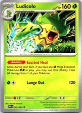 Ludicolo 007/094 Uncommon Phantasmal Flames Pokemon NM