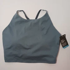 GapFit Power Longline Sports Bra Women Sz S 42-44 Blue 706812-06 Low Support