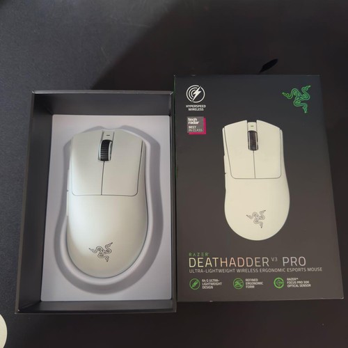 Razer DeathAdder V3 Pro Wireless Gaming Mouse White Near Mint - 第 6/7 張圖片