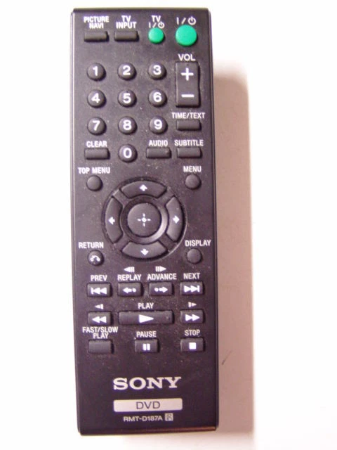 SONY DVD REMOTE CONTROL DVPSR500H DVPSR200P DVPNC655P DVPNC600