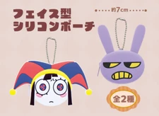 Amazing Digital Circus GIGO Face Shaped Silicone Pouch Pomni Jax set