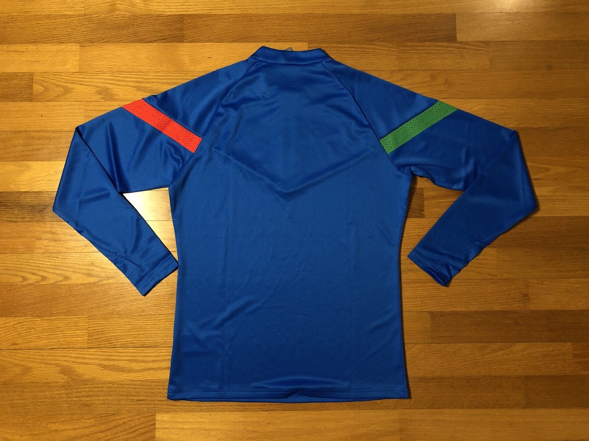 New M Puma FIGC Italy National Team 1/4 Zip Training Top World Cup