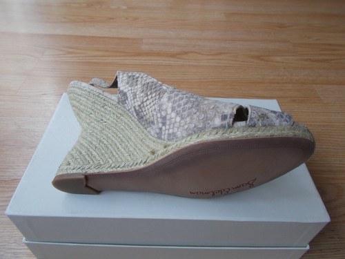 $169 Sam Edelman Arianna Sandals Espadrille Slingbacks Python Print sz 10 M NEW - Picture 8 of 9